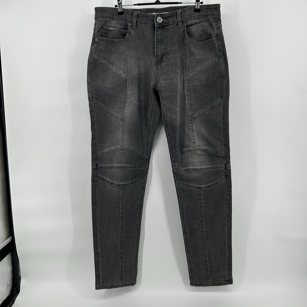 V 1969 Italia Jeans 34x32 Black ‎ Moto Biker Abbigliamento Sportivo SRL Grudge